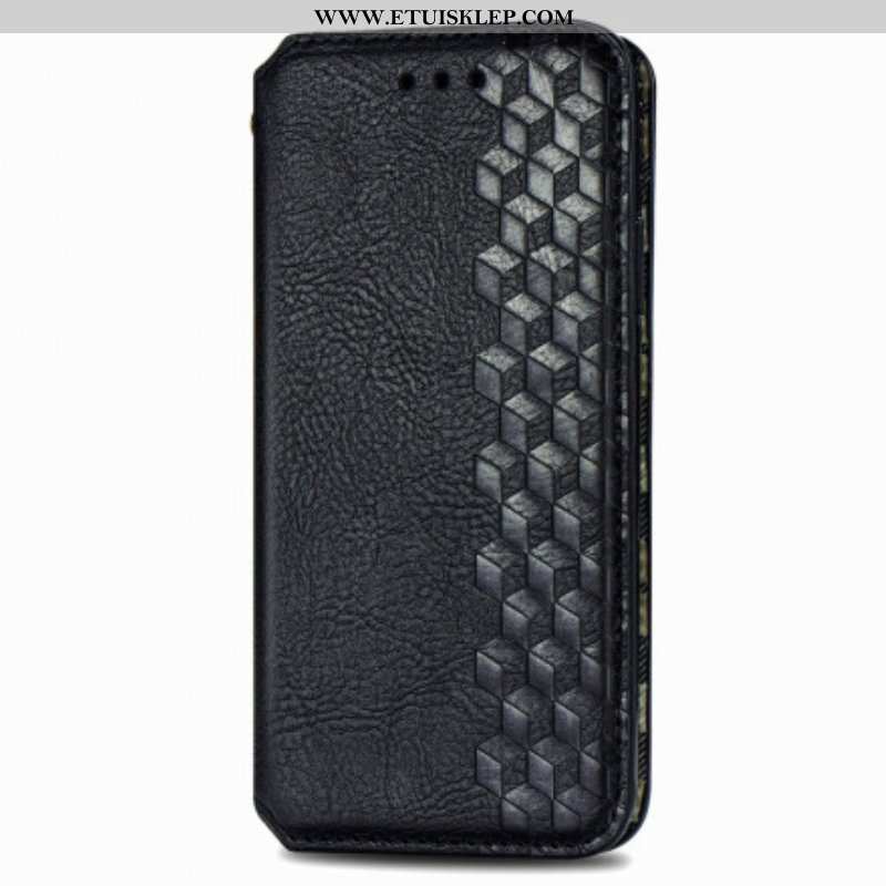 Etui Na Telefon do Samsung Galaxy A42 5G Etui Folio Skórzany Efekt Diamentowej Tekstury